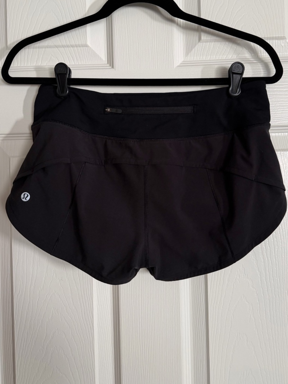 Lululemon Black Speed Up Running Shorts 2.5” size 4